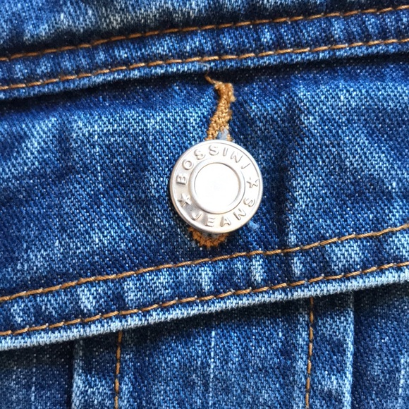 Bossini Dark Wash Long Sleeve Button Denim Jacket Small - Picture 3 of 7